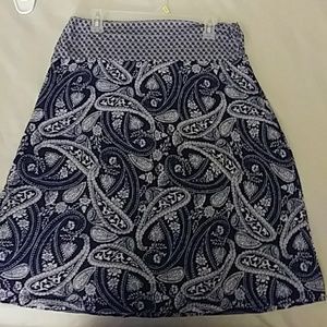 Blue and White Skirt